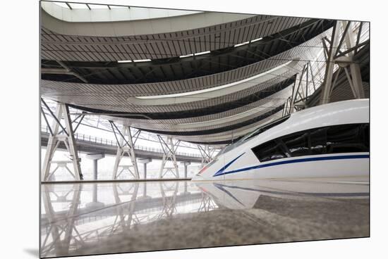 China, Beijing, Crh High Speed Railway Locomotive-Paul Souders-Mounted Premium Photographic Print