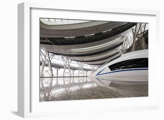 China, Beijing, Crh High Speed Railway Locomotive-Paul Souders-Framed Photographic Print