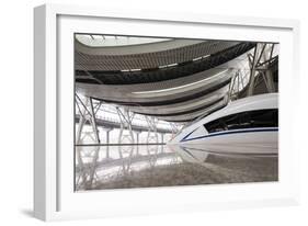 China, Beijing, Crh High Speed Railway Locomotive-Paul Souders-Framed Photographic Print