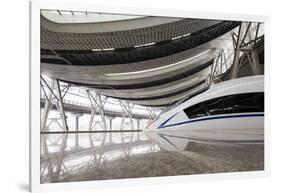 China, Beijing, Crh High Speed Railway Locomotive-Paul Souders-Framed Photographic Print