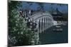 China, Beijing, Fengtai, Tourists on Marco Polo Bridge over Kunming Hu Lake-null-Mounted Giclee Print