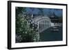 China, Beijing, Fengtai, Tourists on Marco Polo Bridge over Kunming Hu Lake-null-Framed Giclee Print