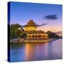 China, Beijing, Forbidden City, Palace Moat-Alan Copson-Stretched Canvas