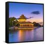 China, Beijing, Forbidden City, Palace Moat-Alan Copson-Framed Stretched Canvas