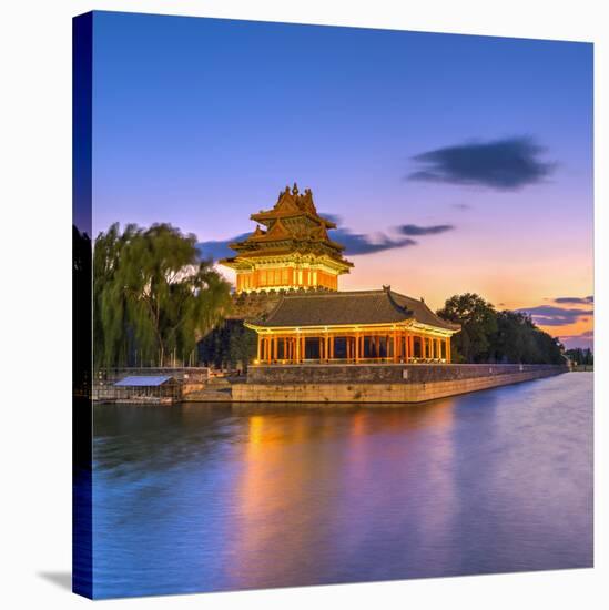 China, Beijing, Forbidden City, Palace Moat-Alan Copson-Stretched Canvas