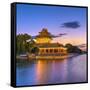 China, Beijing, Forbidden City, Palace Moat-Alan Copson-Framed Stretched Canvas
