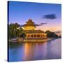 China, Beijing, Forbidden City, Palace Moat-Alan Copson-Stretched Canvas