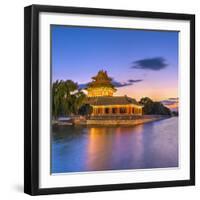 China, Beijing, Forbidden City, Palace Moat-Alan Copson-Framed Photographic Print