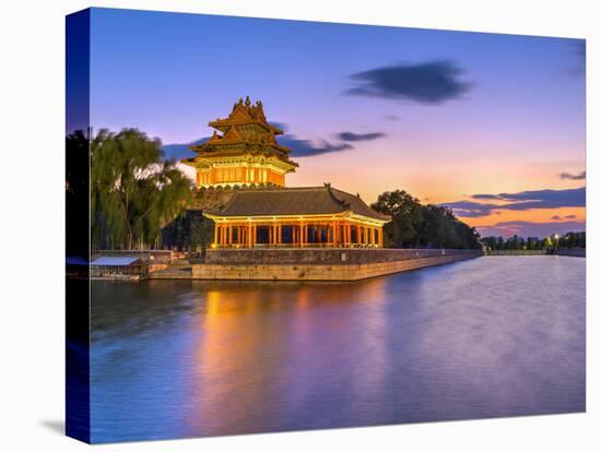 China, Beijing, Forbidden City, Palace Moat-Alan Copson-Stretched Canvas