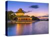 China, Beijing, Forbidden City, Palace Moat-Alan Copson-Stretched Canvas