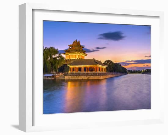 China, Beijing, Forbidden City, Palace Moat-Alan Copson-Framed Photographic Print