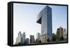 China, Beijing, Gleaming Steel and Glass Cctv Building-Paul Souders-Framed Stretched Canvas