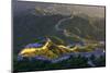 China, Beijing, Great wall of Badaling, sunset on the great wall-Maurizio Rellini-Mounted Photographic Print