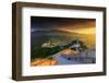 China, Beijing, Great wall of Badaling, sunset on the great wall-Maurizio Rellini-Framed Photographic Print