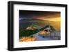 China, Beijing, Great wall of Badaling, sunset on the great wall-Maurizio Rellini-Framed Photographic Print