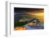 China, Beijing, Great wall of Badaling, sunset on the great wall-Maurizio Rellini-Framed Photographic Print