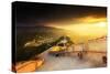 China, Beijing, Great wall of Badaling, sunset on the great wall-Maurizio Rellini-Stretched Canvas