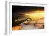 China, Beijing, Great wall of Badaling, sunset on the great wall-Maurizio Rellini-Framed Photographic Print