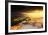 China, Beijing, Great wall of Badaling, sunset on the great wall-Maurizio Rellini-Framed Photographic Print