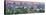 China, Beijing, Jingshan Park, Pavillion and Modern Chaoyang District Skyline Beyond-Alan Copson-Stretched Canvas