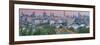 China, Beijing, Jingshan Park, Pavillion and Modern Chaoyang District Skyline Beyond-Alan Copson-Framed Photographic Print