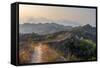 China, Beijing Municipality, Miyun County, Great Wall of China (Unesco World Heritage Site)-Alan Copson-Framed Stretched Canvas