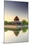 China, Beijing, Palace moat and Forbidden city at sunrise-Maurizio Rellini-Mounted Photographic Print