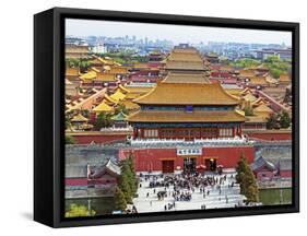 China, Beijing, the Forbidden City in Beijing Looking South-Gavin Hellier-Framed Stretched Canvas