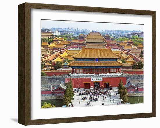 China, Beijing, the Forbidden City in Beijing Looking South-Gavin Hellier-Framed Photographic Print