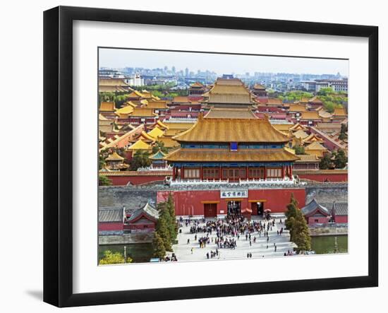 China, Beijing, the Forbidden City in Beijing Looking South-Gavin Hellier-Framed Photographic Print