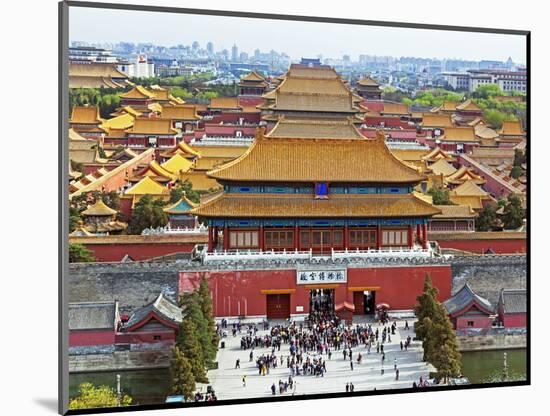 China, Beijing, the Forbidden City in Beijing Looking South-Gavin Hellier-Mounted Photographic Print