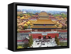 China, Beijing, the Forbidden City in Beijing Looking South-Gavin Hellier-Framed Stretched Canvas