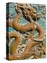 China, Beijing, Xicheng District, Behai Park, Detail of the Nine Dragon Screen-Walter Bibikow-Stretched Canvas