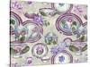China Cabinet Silver Plum-Bill Jackson-Stretched Canvas