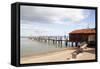 China Camp Pier-Lance Kuehne-Framed Stretched Canvas