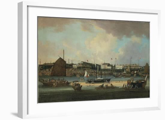 China, Canton, at Beginning of 1800s with Agencies for Foreign Companies-null-Framed Giclee Print