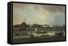 China, Canton, at Beginning of 1800s with Agencies for Foreign Companies-null-Framed Stretched Canvas