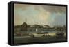 China, Canton, at Beginning of 1800s with Agencies for Foreign Companies-null-Framed Stretched Canvas