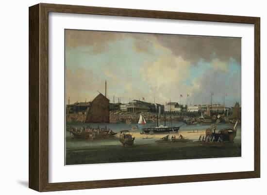 China, Canton, at Beginning of 1800s with Agencies for Foreign Companies-null-Framed Giclee Print