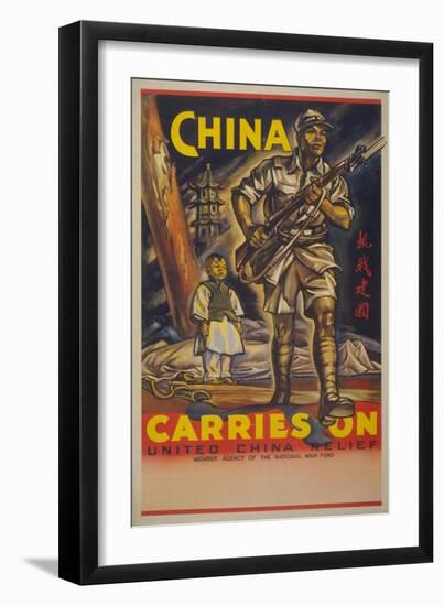 China Carries On-null-Framed Art Print