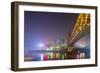 China, Chongqing, Dongshuimen Bridge Above Yangtze River-Paul Souders-Framed Photographic Print