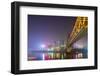 China, Chongqing, Dongshuimen Bridge Above Yangtze River-Paul Souders-Framed Photographic Print