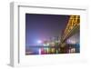 China, Chongqing, Dongshuimen Bridge Above Yangtze River-Paul Souders-Framed Photographic Print