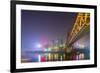 China, Chongqing, Dongshuimen Bridge Above Yangtze River-Paul Souders-Framed Photographic Print