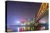 China, Chongqing, Dongshuimen Bridge Above Yangtze River-Paul Souders-Stretched Canvas