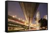 China, Chongqing, Overhead Expressways on Autumn Evening-Paul Souders-Framed Stretched Canvas