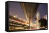 China, Chongqing, Overhead Expressways on Autumn Evening-Paul Souders-Framed Stretched Canvas