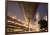 China, Chongqing, Overhead Expressways on Autumn Evening-Paul Souders-Framed Photographic Print