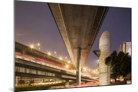 China, Chongqing, Overhead Expressways on Autumn Evening-Paul Souders-Mounted Photographic Print