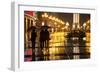 China, Chongqing, Pedestrians Walking with Umbrellas Along the Street-Paul Souders-Framed Photographic Print